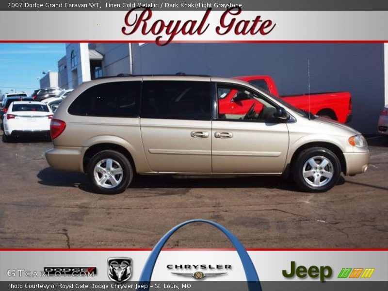 Linen Gold Metallic / Dark Khaki/Light Graystone 2007 Dodge Grand Caravan SXT