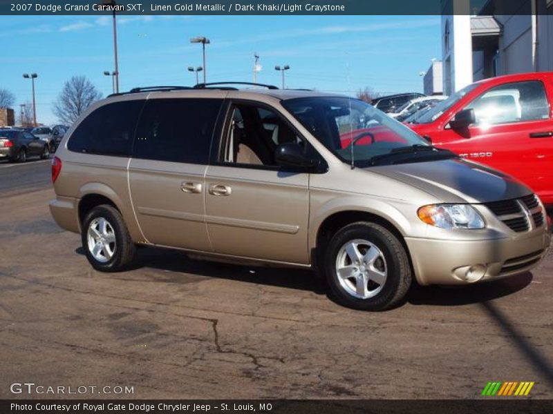 Linen Gold Metallic / Dark Khaki/Light Graystone 2007 Dodge Grand Caravan SXT