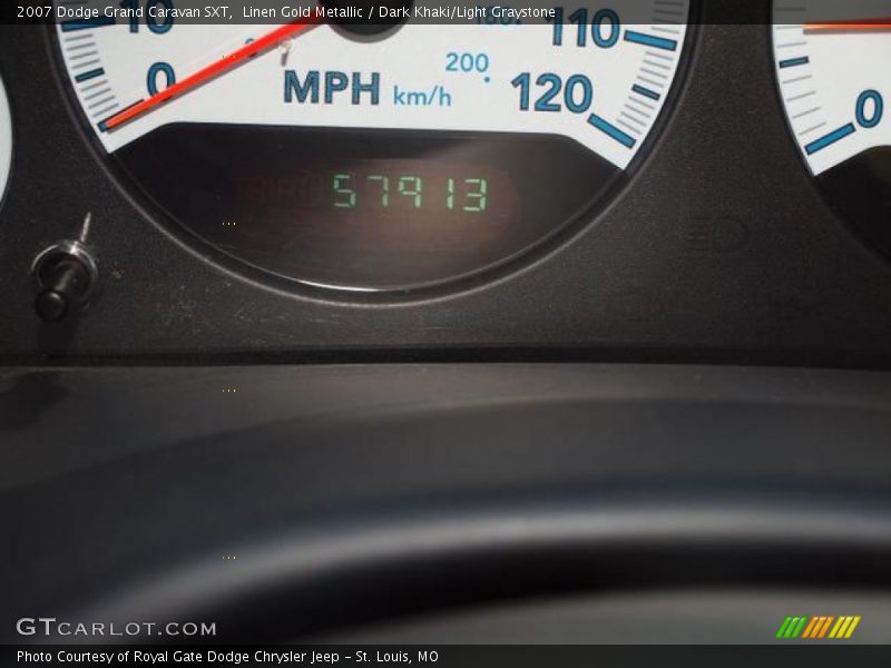 Linen Gold Metallic / Dark Khaki/Light Graystone 2007 Dodge Grand Caravan SXT
