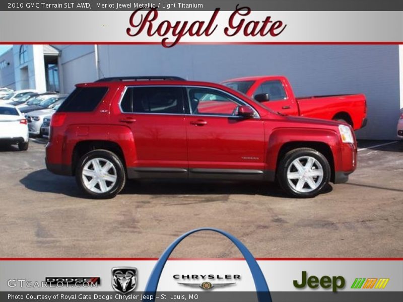 Merlot Jewel Metallic / Light Titanium 2010 GMC Terrain SLT AWD