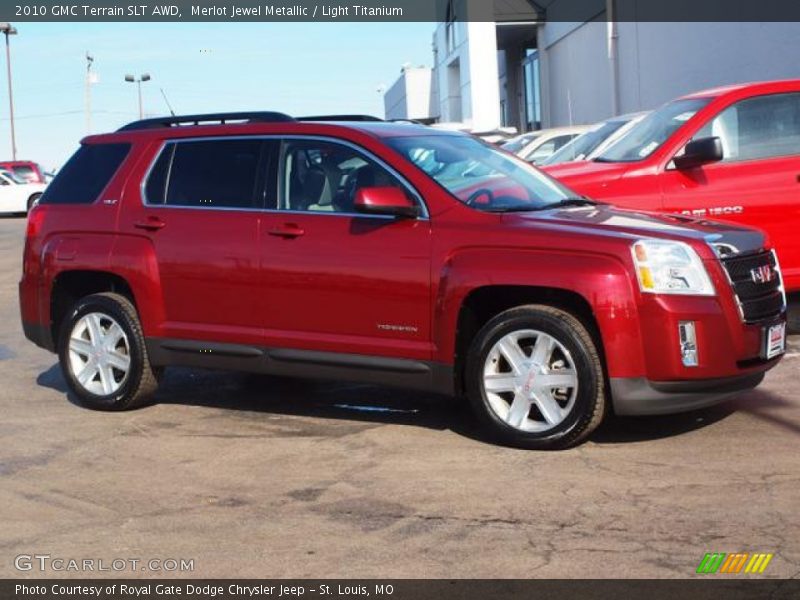 Merlot Jewel Metallic / Light Titanium 2010 GMC Terrain SLT AWD