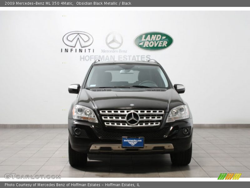 Obsidian Black Metallic / Black 2009 Mercedes-Benz ML 350 4Matic