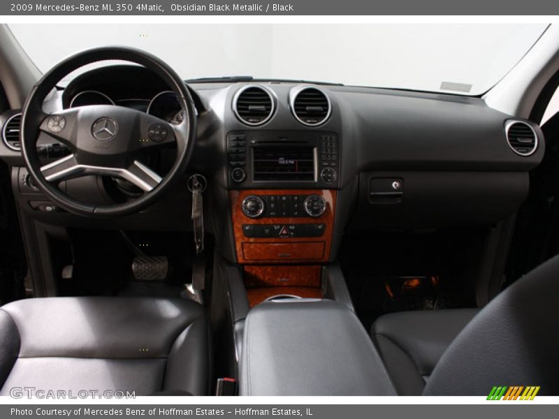 Obsidian Black Metallic / Black 2009 Mercedes-Benz ML 350 4Matic