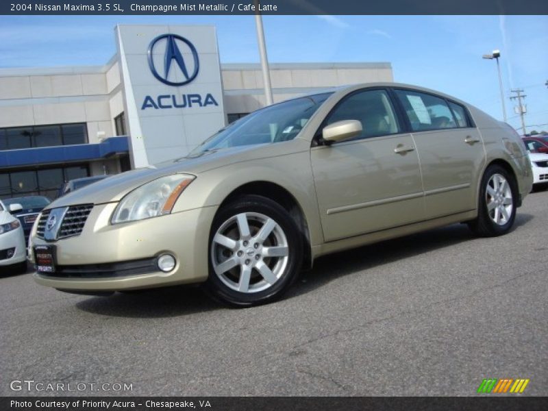 Champagne Mist Metallic / Cafe Latte 2004 Nissan Maxima 3.5 SL