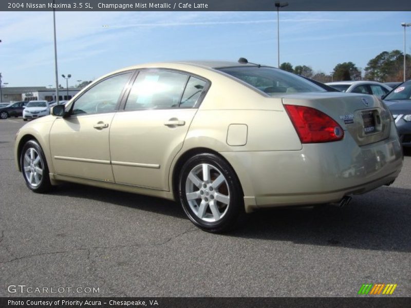 Champagne Mist Metallic / Cafe Latte 2004 Nissan Maxima 3.5 SL