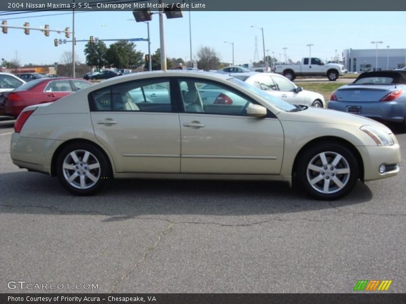 Champagne Mist Metallic / Cafe Latte 2004 Nissan Maxima 3.5 SL