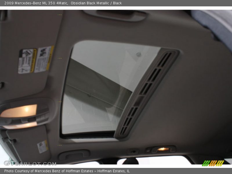 Obsidian Black Metallic / Black 2009 Mercedes-Benz ML 350 4Matic