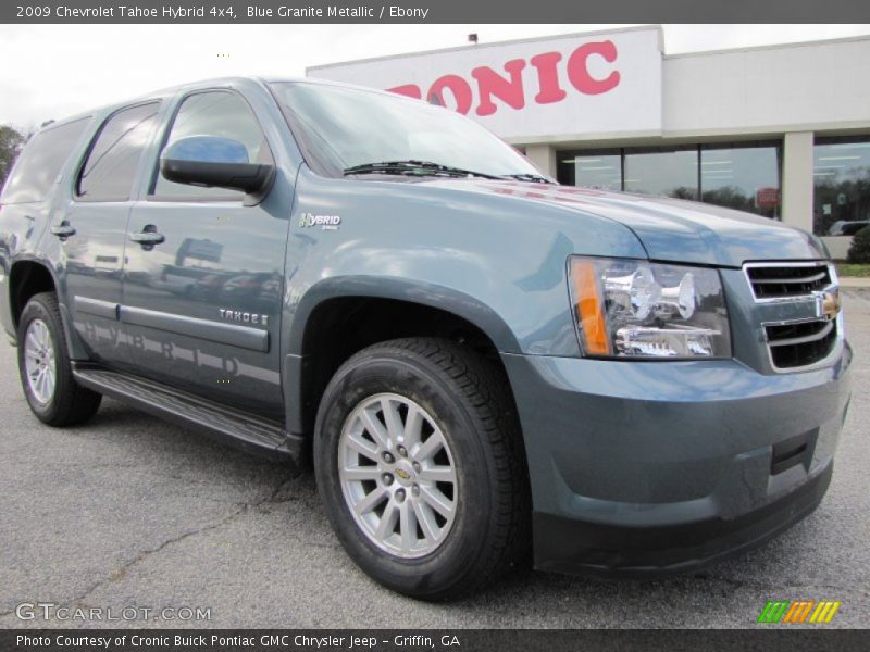 Blue Granite Metallic / Ebony 2009 Chevrolet Tahoe Hybrid 4x4