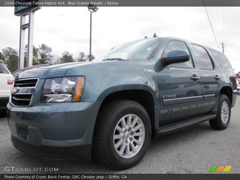 Blue Granite Metallic / Ebony 2009 Chevrolet Tahoe Hybrid 4x4