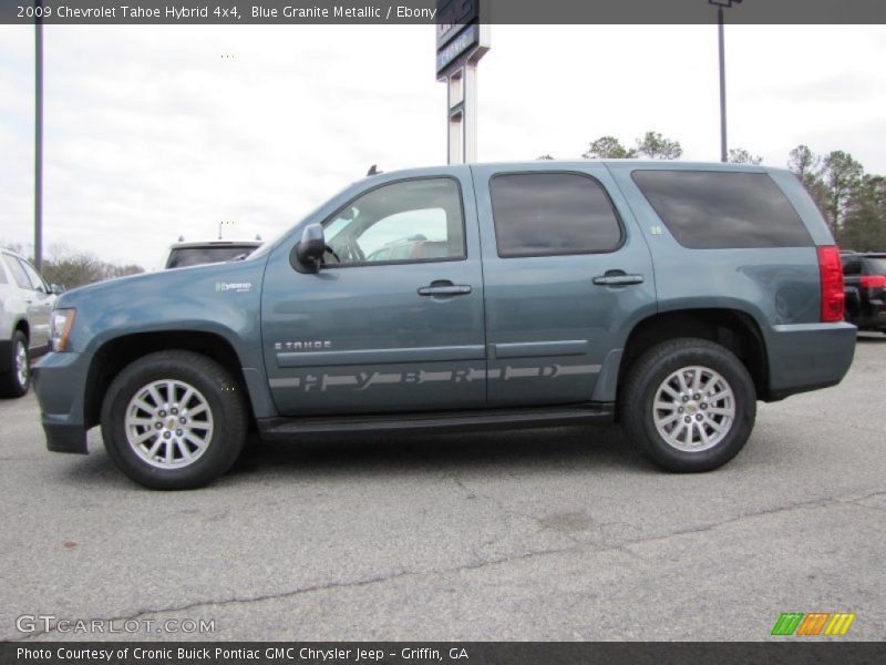 Blue Granite Metallic / Ebony 2009 Chevrolet Tahoe Hybrid 4x4