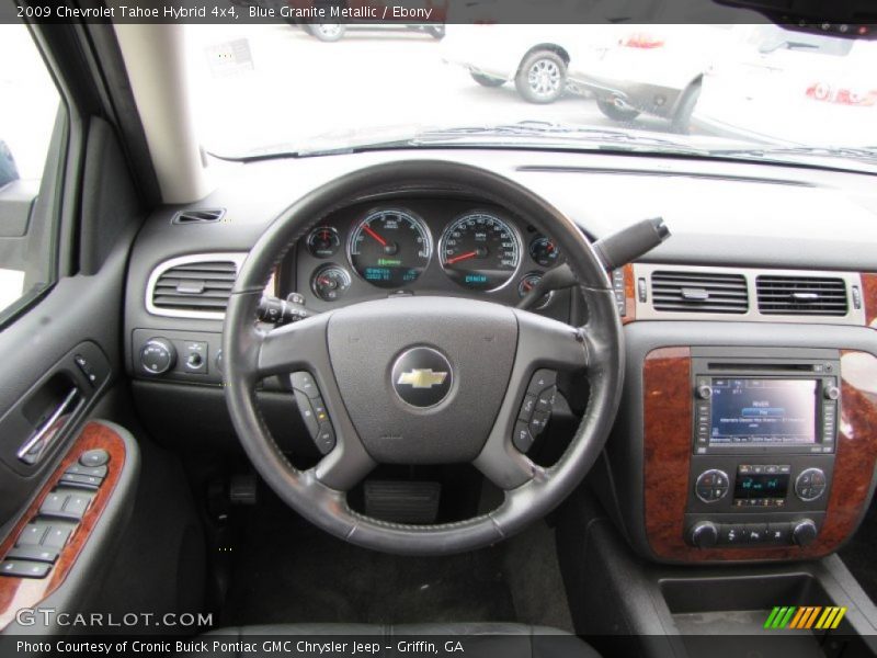 Blue Granite Metallic / Ebony 2009 Chevrolet Tahoe Hybrid 4x4