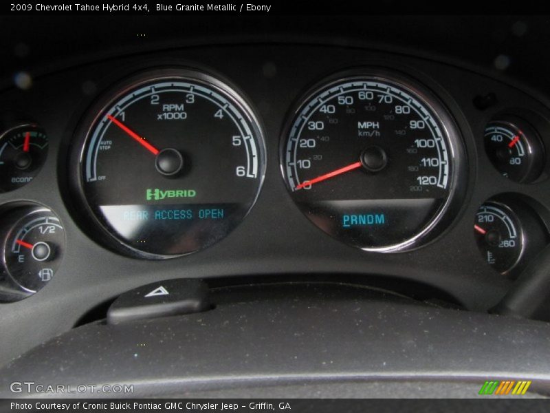 Blue Granite Metallic / Ebony 2009 Chevrolet Tahoe Hybrid 4x4