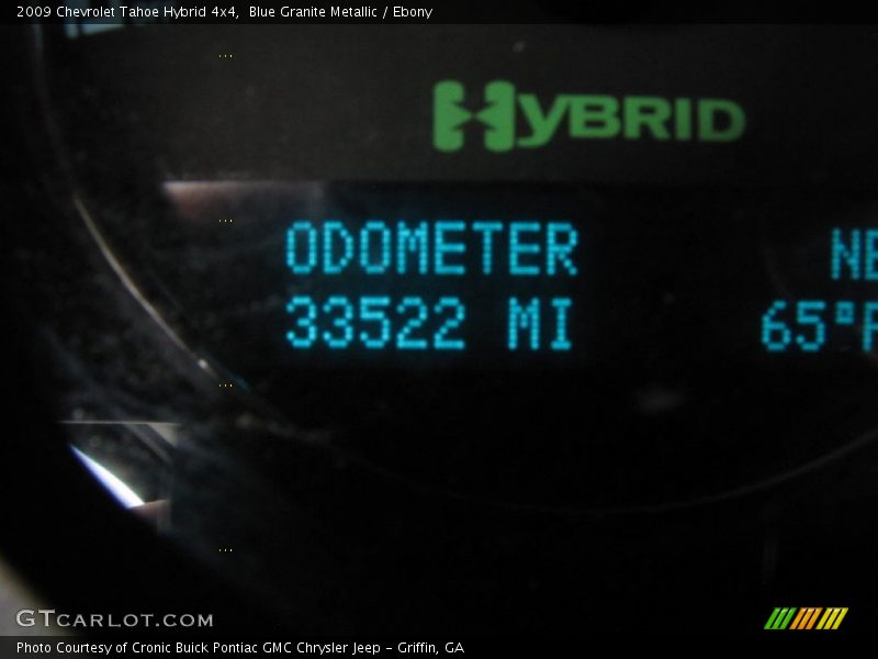 Blue Granite Metallic / Ebony 2009 Chevrolet Tahoe Hybrid 4x4