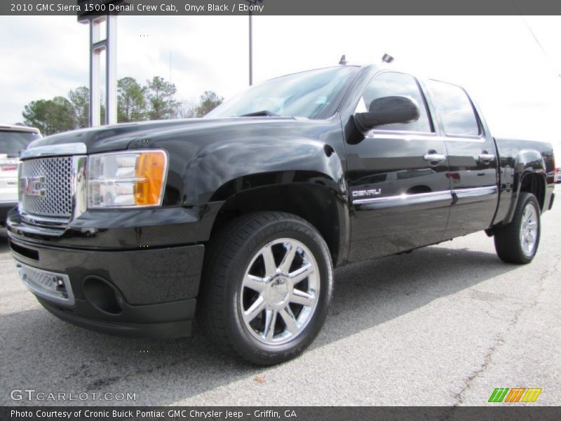 Onyx Black / Ebony 2010 GMC Sierra 1500 Denali Crew Cab