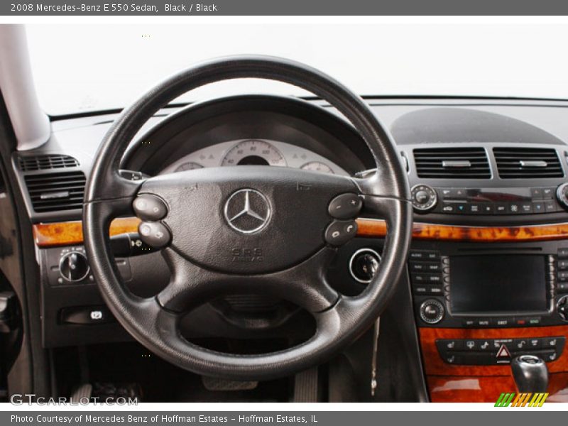 Black / Black 2008 Mercedes-Benz E 550 Sedan