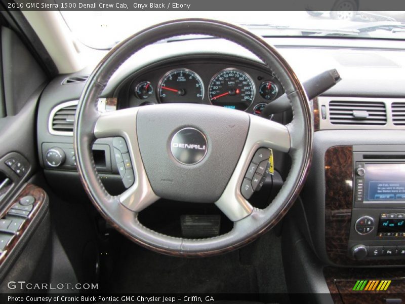 Onyx Black / Ebony 2010 GMC Sierra 1500 Denali Crew Cab