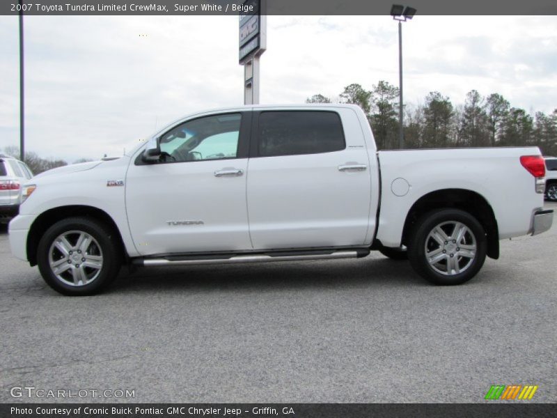 Super White / Beige 2007 Toyota Tundra Limited CrewMax