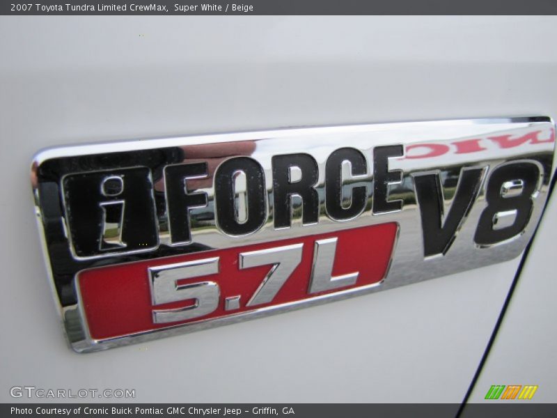 Super White / Beige 2007 Toyota Tundra Limited CrewMax