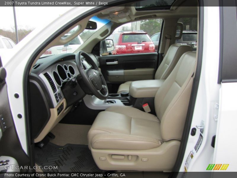 Super White / Beige 2007 Toyota Tundra Limited CrewMax