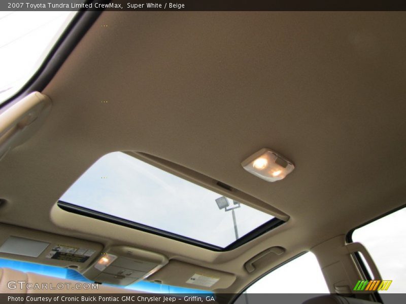 Super White / Beige 2007 Toyota Tundra Limited CrewMax