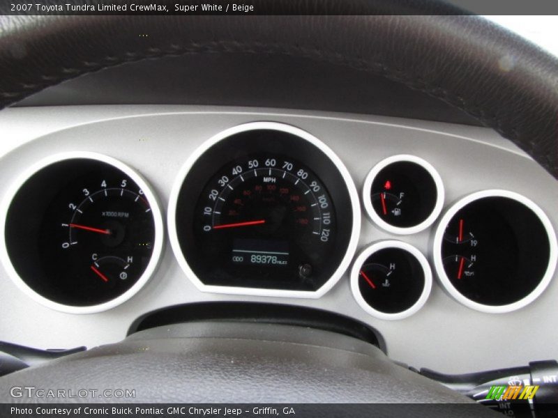 Super White / Beige 2007 Toyota Tundra Limited CrewMax