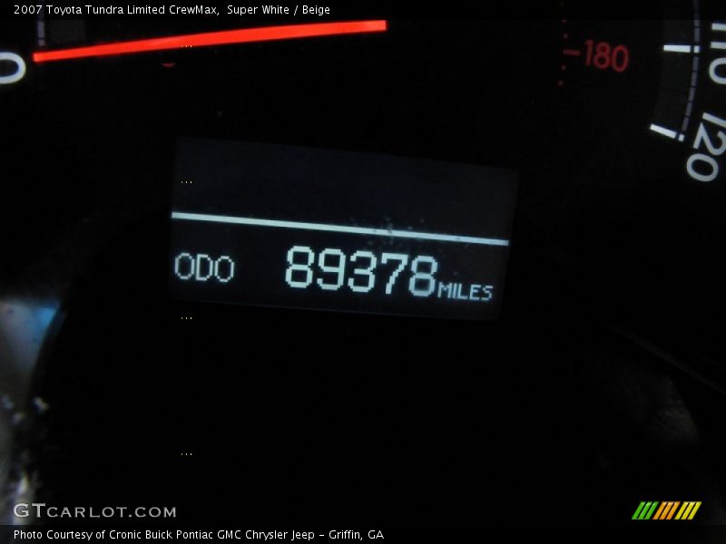 Super White / Beige 2007 Toyota Tundra Limited CrewMax