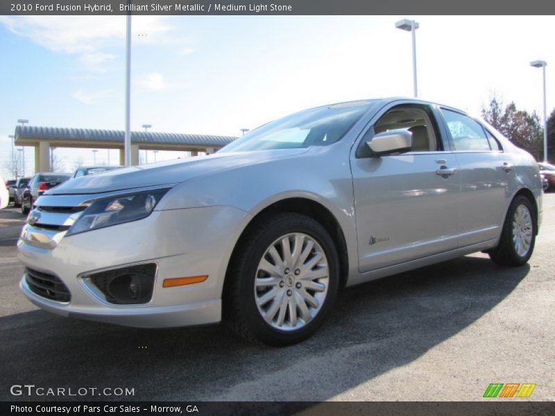 Brilliant Silver Metallic / Medium Light Stone 2010 Ford Fusion Hybrid
