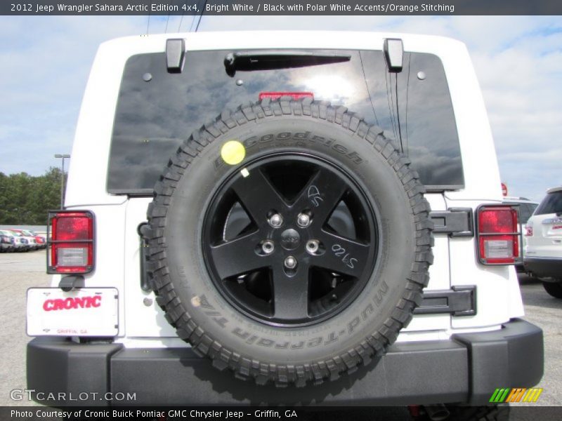 Bright White / Black with Polar White Accents/Orange Stitching 2012 Jeep Wrangler Sahara Arctic Edition 4x4