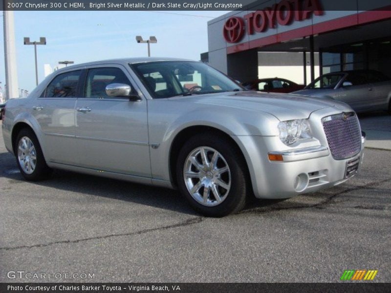 Bright Silver Metallic / Dark Slate Gray/Light Graystone 2007 Chrysler 300 C HEMI