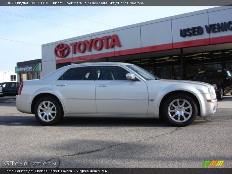 Bright Silver Metallic / Dark Slate Gray/Light Graystone 2007 Chrysler 300 C HEMI