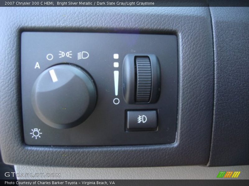 Bright Silver Metallic / Dark Slate Gray/Light Graystone 2007 Chrysler 300 C HEMI