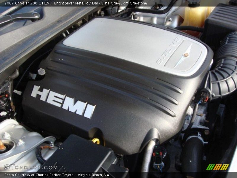 Bright Silver Metallic / Dark Slate Gray/Light Graystone 2007 Chrysler 300 C HEMI