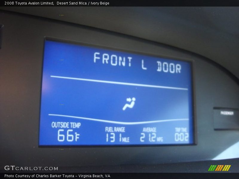 Desert Sand Mica / Ivory Beige 2008 Toyota Avalon Limited