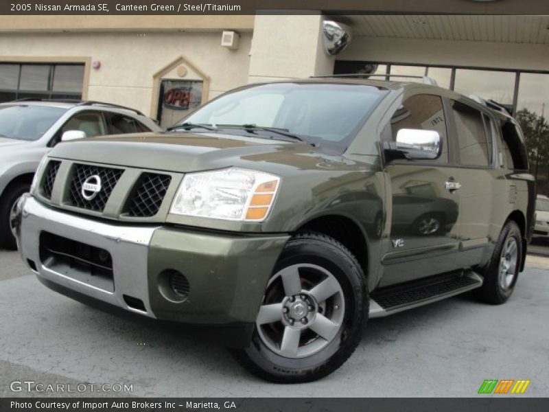 Canteen Green / Steel/Titanium 2005 Nissan Armada SE