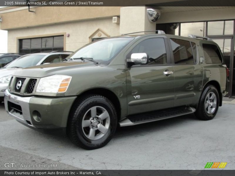 Canteen Green / Steel/Titanium 2005 Nissan Armada SE