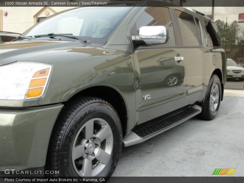 Canteen Green / Steel/Titanium 2005 Nissan Armada SE