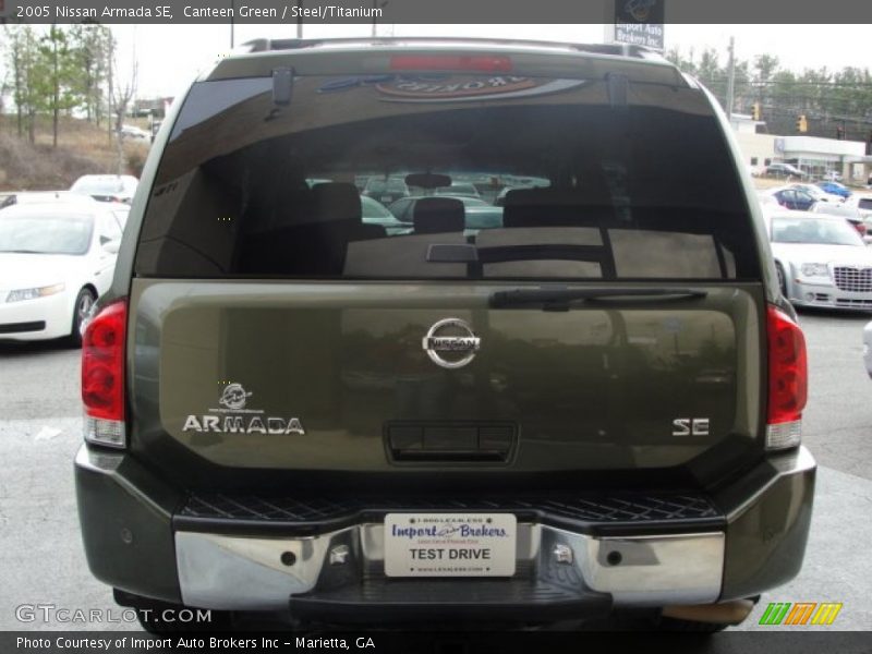 Canteen Green / Steel/Titanium 2005 Nissan Armada SE