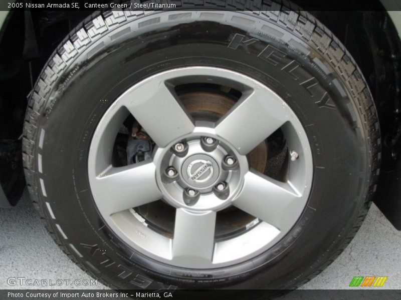Canteen Green / Steel/Titanium 2005 Nissan Armada SE