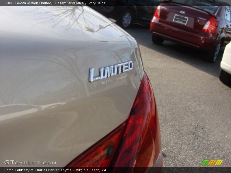 Desert Sand Mica / Ivory Beige 2008 Toyota Avalon Limited