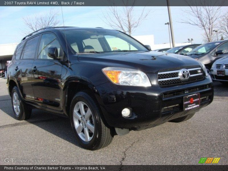 Black / Taupe 2007 Toyota RAV4 Limited 4WD