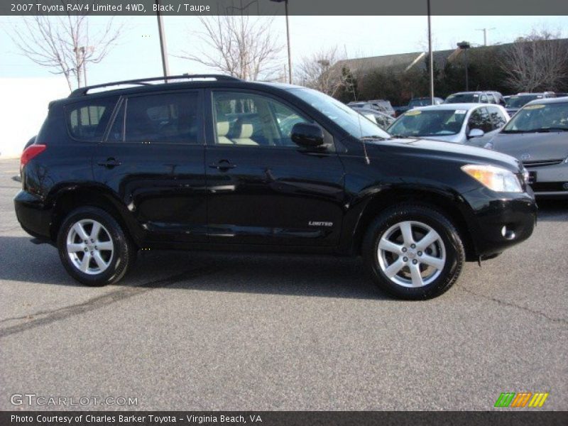 Black / Taupe 2007 Toyota RAV4 Limited 4WD