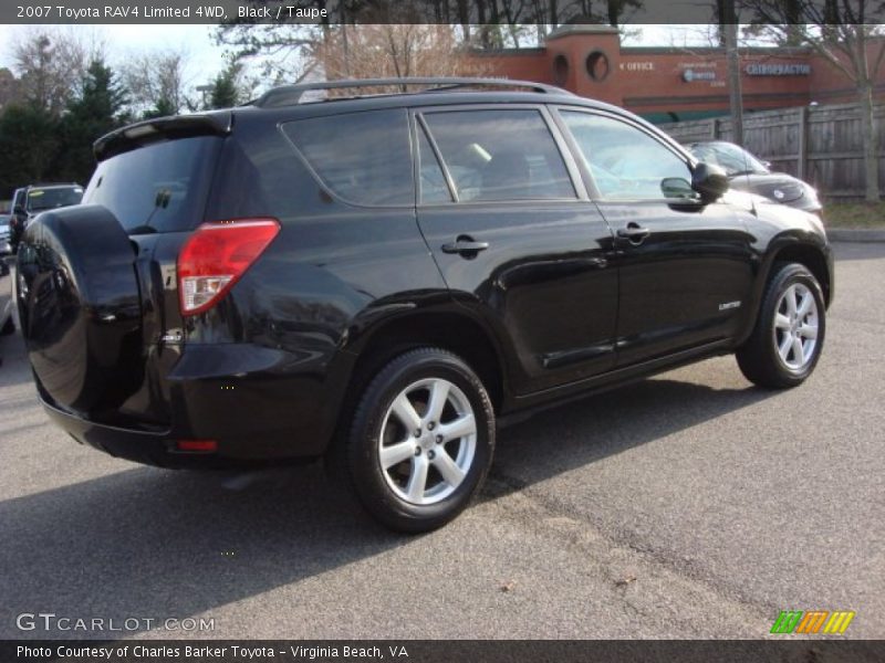 Black / Taupe 2007 Toyota RAV4 Limited 4WD