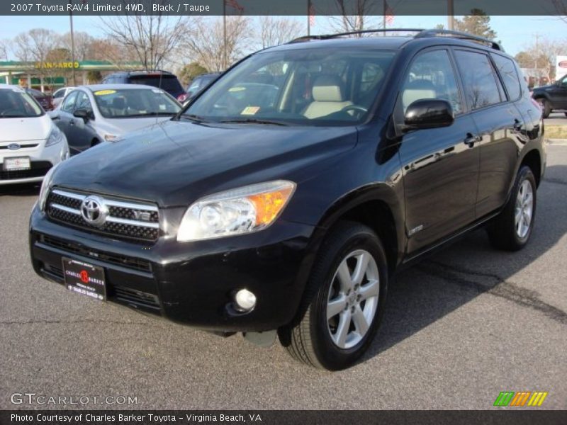 Black / Taupe 2007 Toyota RAV4 Limited 4WD