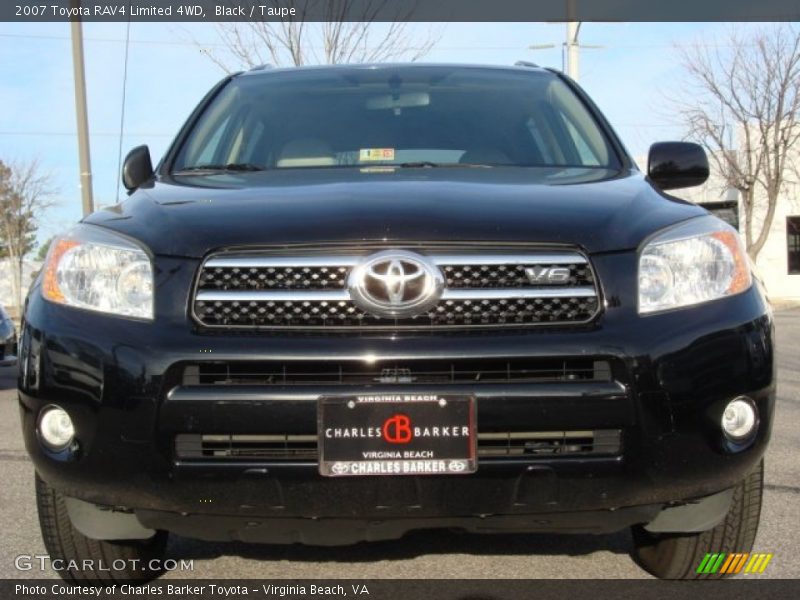 Black / Taupe 2007 Toyota RAV4 Limited 4WD