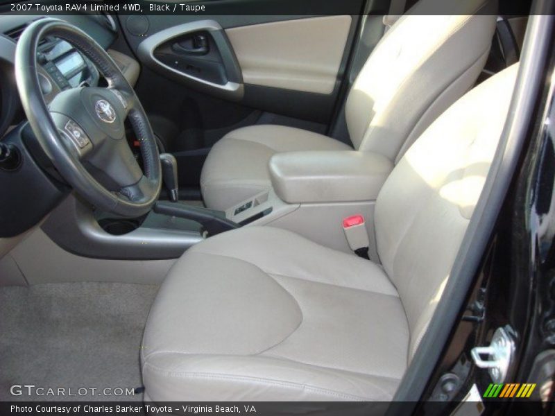 Black / Taupe 2007 Toyota RAV4 Limited 4WD