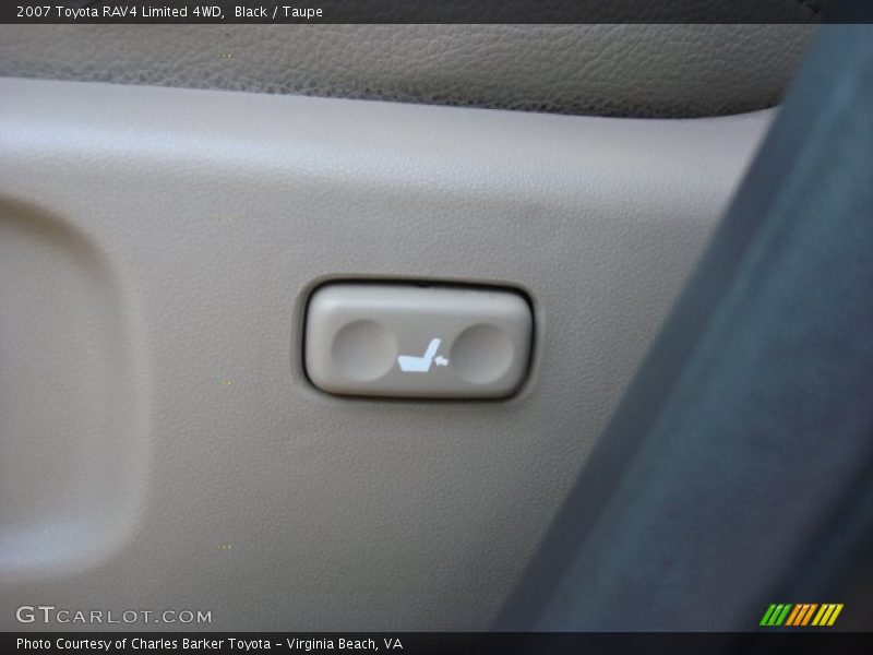 Black / Taupe 2007 Toyota RAV4 Limited 4WD