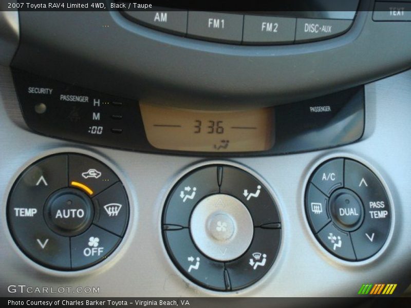 Black / Taupe 2007 Toyota RAV4 Limited 4WD