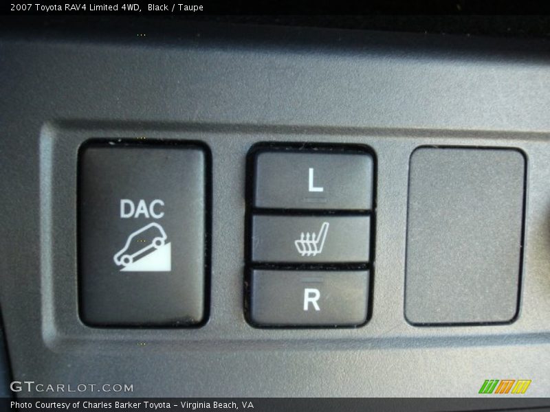 Black / Taupe 2007 Toyota RAV4 Limited 4WD