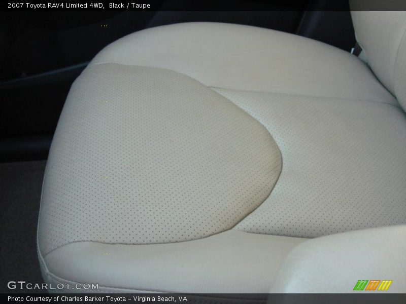 Black / Taupe 2007 Toyota RAV4 Limited 4WD