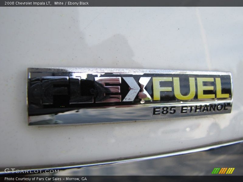 White / Ebony Black 2008 Chevrolet Impala LT
